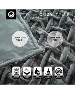 Bregato Stitched Faux Fur Throw Home -Rue La La 3030175788 RLLD 3