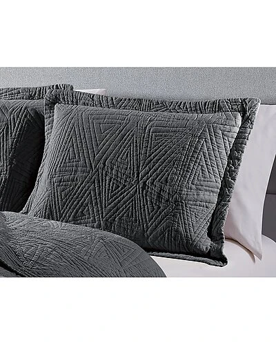 Home Stonewash Crazy Triangle Quilt Set 2 Home Stonewash Crazy Triangle Quilt Set - Image 2