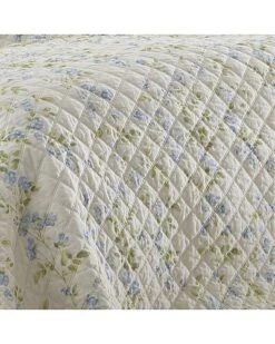 Laura Ashley Fawna 3Pc Blue Quilt Set Home -Rue La La 3030919932 RLLD 4