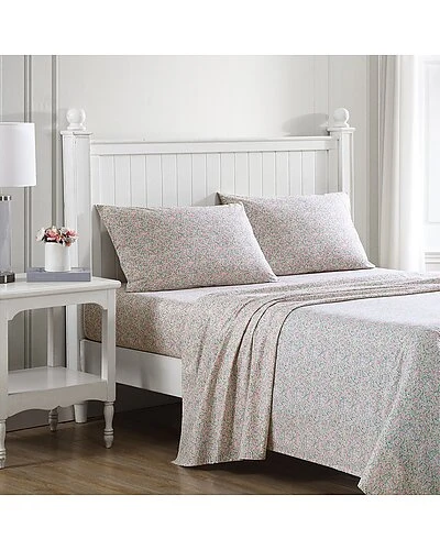Laura Ashley Oveston Cotton Percale Sheet Set Home 1 Laura Ashley Oveston Cotton Percale Sheet Set Home