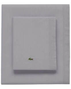 Lacoste Percale Solid Sheet Set Home