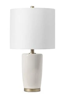 NuLOOM 24in Glazed Ceramic Vase Table Lamp Home