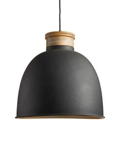 And Garden Zeke Pendant Matte Charcoal