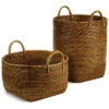 And Garden Set Of 2 Burma Rattan Orchard Baskets