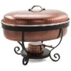 Hammered Antique Copper Chafing Dish Home