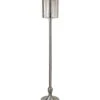 Numit Brushed Nickel Floor Lamp With Mercury Glass Shade Home