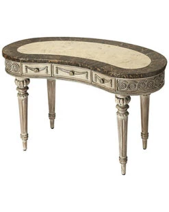 Olivier Fossil Stone Kidney Writing Desk Home