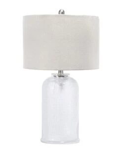 NuLOOM Clifford 25in Glass Clear Table Lamp Home