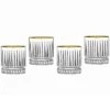 Avenue Gold Rim Dof Glasses (Set Of 4) Home
