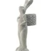 Standing Rabbit With Shouldered Basket Accent