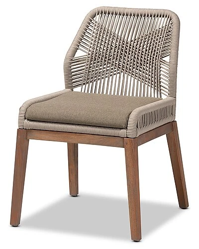 Baxton Studio Jennifer Woven Rope Mahogany Dining Side Chair Home 1 Baxton Studio Jennifer Woven Rope Mahogany Dining Side Chair Home