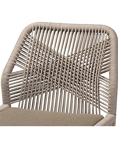 Baxton Studio Jennifer Woven Rope Mahogany Dining Side Chair Home 3 Baxton Studio Jennifer Woven Rope Mahogany Dining Side Chair Home - Image 3