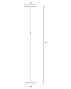 Sky Flux Brass LED Torchiere Floor Lamp Home -Rue La La 3050333747 RLLD 3