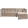 100in Tuxedo Sectional With Reversible Chaise & Storage