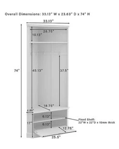 Crosley Furniture Ellison Corner Hall Tree Home -Rue La La 3050334296 RLLD 3