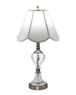 Aegis 24% Lead Hand Cut Crystal Table Lamp Home