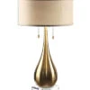 Lagrima Brushed Brass Lamp Home