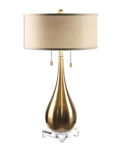 Lagrima Brushed Brass Lamp Home