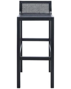 Safavieh Saito Low Back Cane Bar Stool Home -Rue La La 3050407246 RLLD 3
