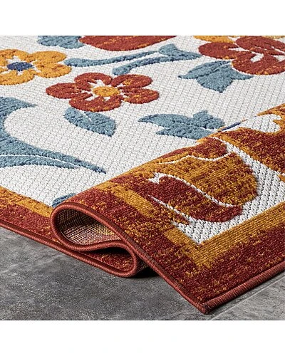 NuLOOM London Textured Floral Indoor/Outdoor Area Rug Home 3 NuLOOM London Textured Floral Indoor/Outdoor Area Rug Home - Image 3