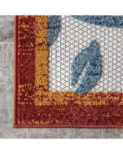 NuLOOM London Textured Floral Indoor/Outdoor Area Rug Home 7 NuLOOM London Textured Floral Indoor/Outdoor Area Rug Home -Rue La La 3050419111 RLLD 4