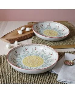 Lla Red 2pc Entree Bowl Set Home -Rue La La 3050437573 RLLD 3