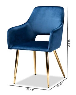 Baxton Studio Germaine 2pc Dining Chair Set Home -Rue La La 3050443518 RLLD 3