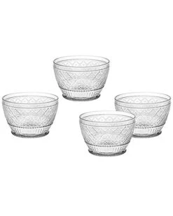 Clear Claro Set Of 4 Cereal Bowls Home