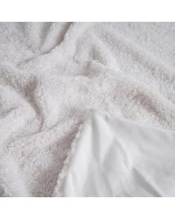 Teddy Sherpalux Sherpa Reverse To Velvet Throw Home -Rue La La 3050654536 RLLD 3