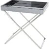 Raphite Mirror In Nickel Folding Tray Table Home