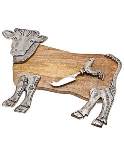 Ko Cow Cheese Board With Knife Home