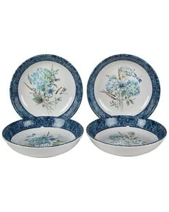 Bohemian Blue Set Of 4 Soup Bowls Home