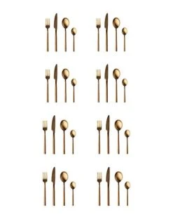 BergHOFF Gem 32Pc Gold Flatware Set Home