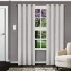 Superior Solid Insulated Thermal Blackout Grommet Curtain Panel Set Home