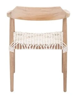 Safavieh Munro Leather Woven Accent Chair Home -Rue La La 3050840179 RLLD 3