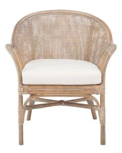 Safavieh Dustin Rattan Accent Chair W/ Cushion Home
