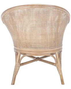 Safavieh Dustin Rattan Accent Chair W/ Cushion Home -Rue La La 3050862880 RLLD 3