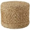 Sauton Natural Short Cylinder Pouf Home