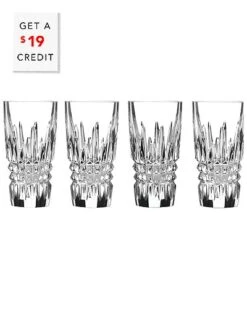 Waterford Lismore Set Of 4 Diamond Shot Glasses With $19 Credit Home