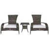 Safavieh Edna Outdoor 3pc Lounge Set Home