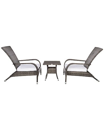 Safavieh Edna Outdoor 3pc Lounge Set Home 2 Safavieh Edna Outdoor 3pc Lounge Set Home - Image 2