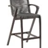 Brielle Outdoor Dark Eucalyptus Wood And Rope Counter And Bar Height Stool Home