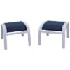 Santa Fe 2 Aluminum Sling Ottomans Home