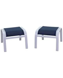 Santa Fe 2 Aluminum Sling Ottomans Home
