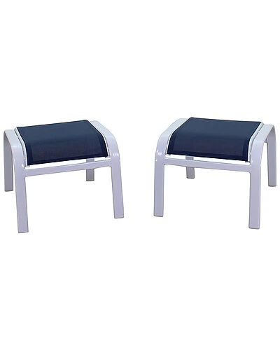 Santa Fe 2 Aluminum Sling Ottomans Home 1 Santa Fe 2 Aluminum Sling Ottomans Home