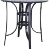 Santa Fe Java Aluminum 36In Round Balcony Height Table Home
