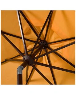 Safavieh Milan Fringe 9Ft Crank Outdoor Push Button Tilt Umbrella Home -Rue La La 3070382041 RLLD 3