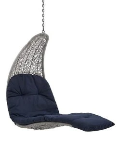 Landscape Hanging Chaise Lounge Outdoor Patio Swing Chair Home
