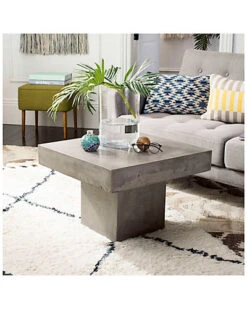 Safavieh Tallen Indoor/Outdoor Modern Concrete 15.75in Coffee Table Home -Rue La La 3070734038 RLLD 4
